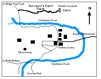 Map of walk from village