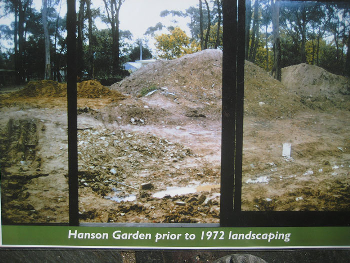 The Hanson garden before landscaping