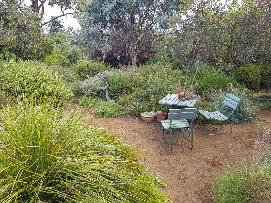 seating in habitat garden